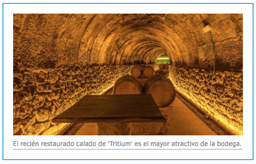 Bodegas Tritium recomendada como visita obligatoria por El Mundo